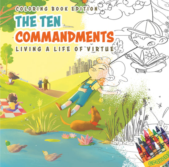 The 10 Commandments: Living a Life of Virtue + FREE Coloring Book