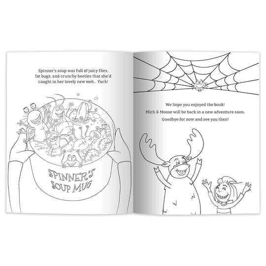 Mich & Moose: Sticky Business (Coloring Book Edition)