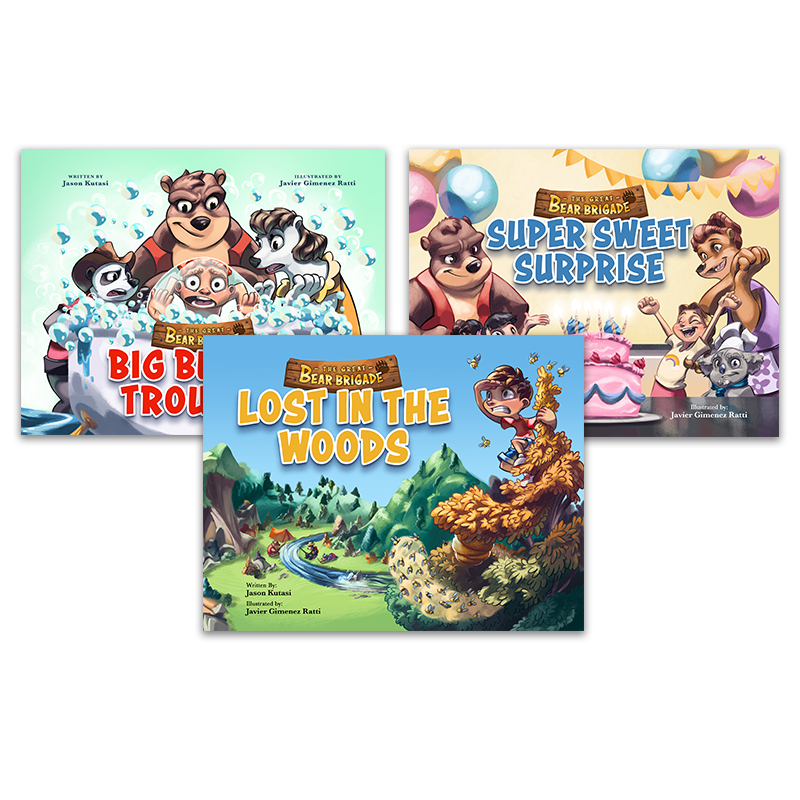 The Great Bear Brigade: Lost in the Woods + Big Bubble Trouble + Super Sweet Surprise (3 Book Bundle)