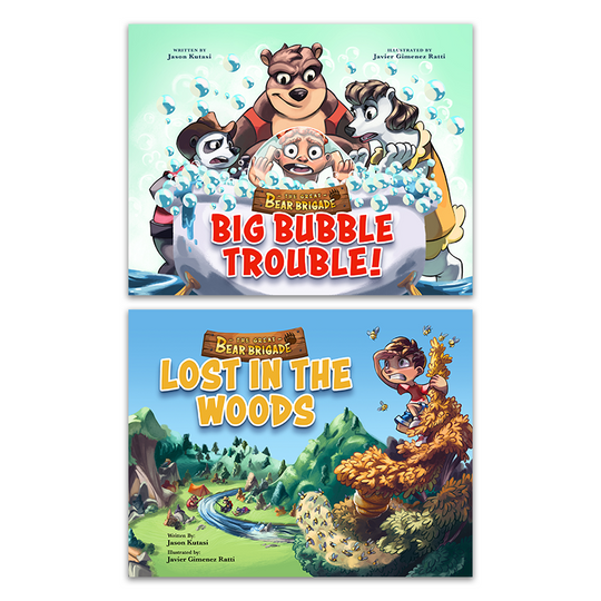 The Great Bear Brigade: Lost in the Woods + Big Bubble Trouble (2 Books)