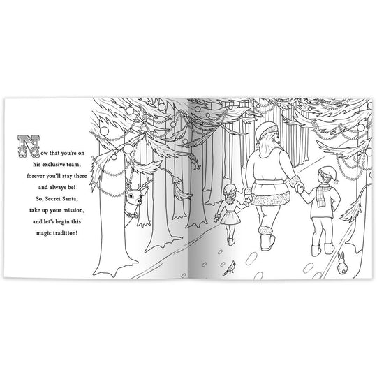 Secret Santas: And the Twelve Days of Christmas Giving, Coloring Book Edition