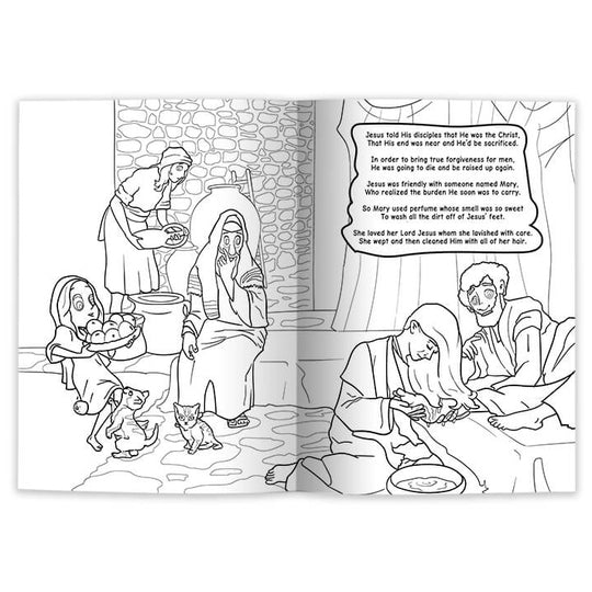 The Life of Jesus: Bible Rhymes for Young Minds, Coloring Book Edition
