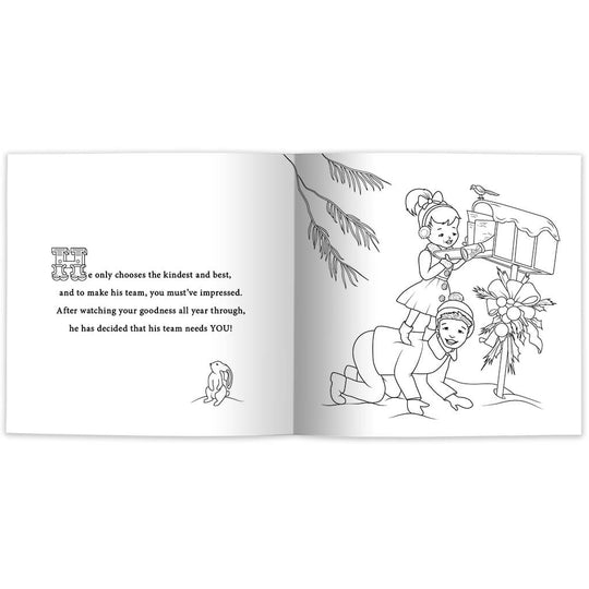 Secret Santas: And the Twelve Days of Christmas Giving, Coloring Book Edition