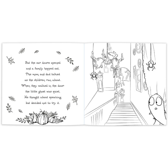 The Super Tiny Ghost: A Very Haunted Thanksgiving (Coloring Book Edition)