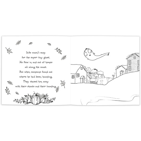 The Super Tiny Ghost: A Very Haunted Thanksgiving (Coloring Book Edition)