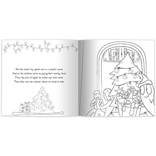 The Super Tiny Ghost: A Merry Christmas Surprise (Coloring Book Edition)