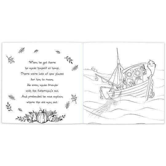 The Super Tiny Ghost: A Very Haunted Thanksgiving (Coloring Book Edition)