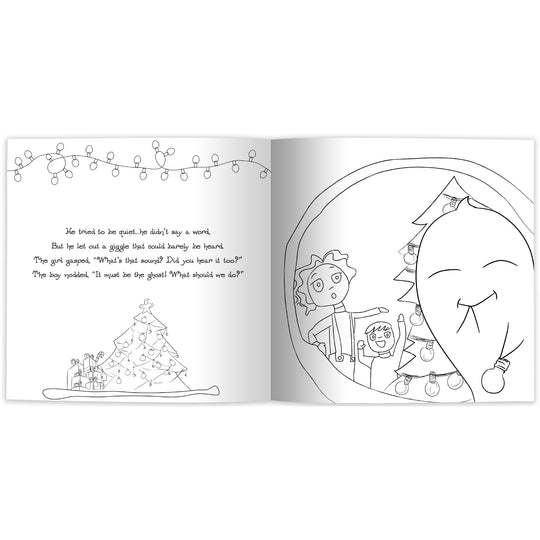The Super Tiny Ghost: A Merry Christmas Surprise (Coloring Book Edition)