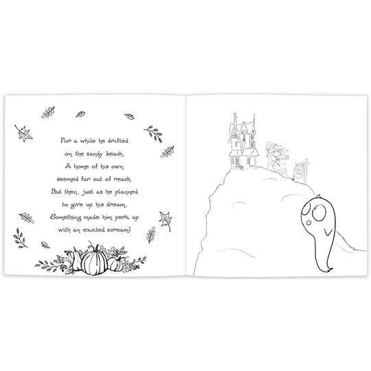 The Super Tiny Ghost: A Very Haunted Thanksgiving (Coloring Book Edition)
